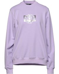 DIESEL - Solid-Color Long-Sleeved Crew-Neck Sweatshirt - Lyst