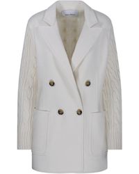 Max Mara - Double-Breasted Long-Sleeved Blazer - Lyst