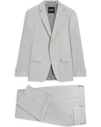 BOSS - Patterned Single-Breasted Suit - Lyst