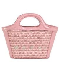 Marni - Tropicalia Logo Embroidered Micro Tote Bag - Lyst
