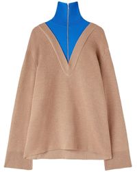 Jil Sander - Drop Shoulder Layered Jumper - Lyst