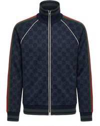 Gucci - Monogrammed Zip-Up Sweatshirt - Lyst