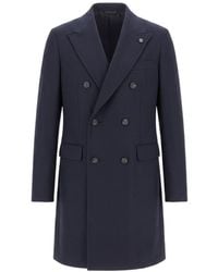 Peserico - Long-Sleeved Double-Breasted Coat - Lyst