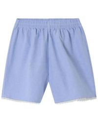American Vintage - Feoly Elasticated Cotton Mini Shorts - Lyst
