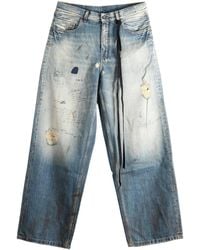 Ann Demeulemeester - Evan Distressed Loose Jeans - Lyst