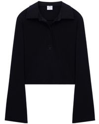 Courreges - Courrèges Long Sleeved Polo Shirt - Lyst