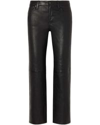 FRAME - Cigarette Leather Pants - Lyst
