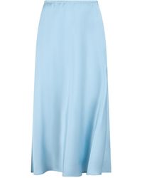 Vince - Long Satin Skirt - Lyst