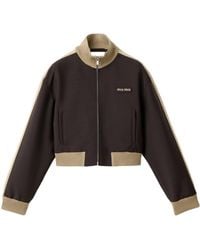 Miu Miu - Kid Mohair Blouson Jacket - Lyst
