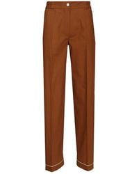 forte_forte - Cotton Poplin Trousers - Lyst