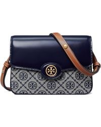 Tory Burch - Robinson Monogram-Pattern Shoulder Bag - Lyst