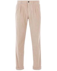 Incotex - Pleated Corduroy Trousers - Lyst