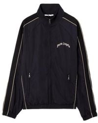Palm Angels - Curved Logo Vintage Track Windbreaker - Lyst