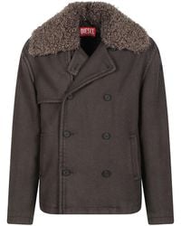 DIESEL - Double-Breasted Jacket - Lyst