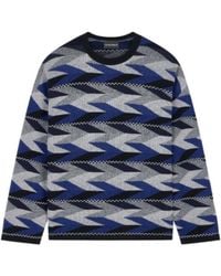 Emporio Armani - Long-Sleeved Crewneck Jumper - Lyst