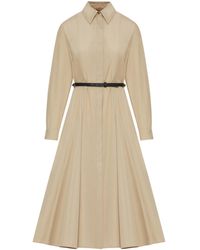 Max Mara - Cotton Chemisier Dress - Lyst