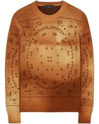 Alanui - Paisley-Knit Wool Jumper - Lyst