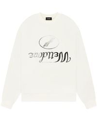 we11done - Logo Print Pullover Sweatshirt - Lyst