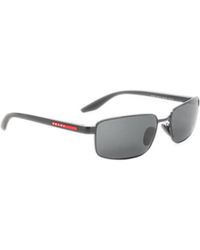 Prada - Eyewear Linea Rossa Rectangle Frame Sunglasses - Lyst