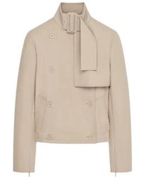 Courreges - Courrèges Buckled High-Neck Jacket - Lyst