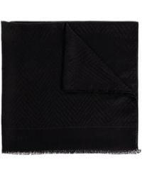 Givenchy - Paris Logo Printed Frayed Edge Scarf - Lyst
