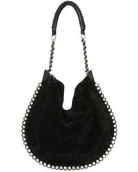 Isabel Marant - Oskan Hobo Soft Shoulder Bag With Perforated Studs - Lyst