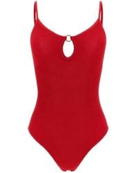 Hunza G - Toni Cut-Out One-Piece Swimsuit - Lyst