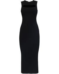 McQueen - Cut-Out Knitted Sleeveless Dress - Lyst