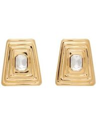 Alessandra Rich - Crystal-Embellished Clip-On Earrings - Lyst
