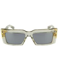 Balmain - Eyewear Rectangle Frame Sunglasses - Lyst