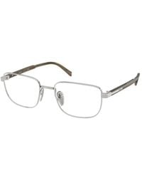 Prada - Eyewear Rectangular Frame Glasses - Lyst