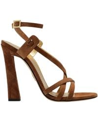 DSquared² - Twin Crossover-Strap Heeled Sandals - Lyst