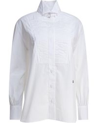 McQueen - Long Sleeved Pleated Shirt - Lyst