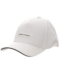 Emporio Armani - Logo-Patch Curved Peak Baseball Cap - Lyst