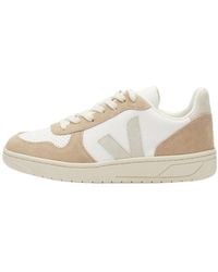 Veja - V-10 Panelled Low-Top Sneakers - Lyst