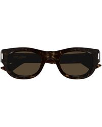Saint Laurent - Eyewear Round Frame Sunglasses - Lyst