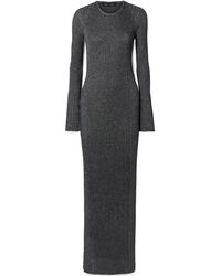 Proenza Schouler - Joni Metallic Ribbed-Knit Maxi Dress - Lyst