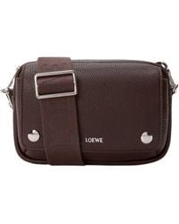 Loewe - Small Pebble Logo-Print Grained Shoulder Bag - Lyst