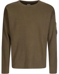 C.P. Company - Lens Crewneck Knitted Sweater - Lyst