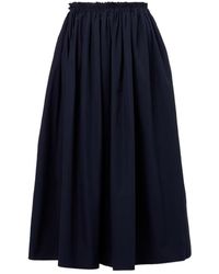 Gabriela Hearst - Chiara Cotton Poplin Midi Skirt - Lyst
