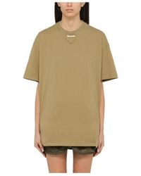 Prada - Logo Triangle Crewneck T-Shirt - Lyst