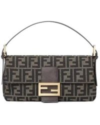 Fendi - Baguette Ff Jacquard Shoulder Bag - Lyst