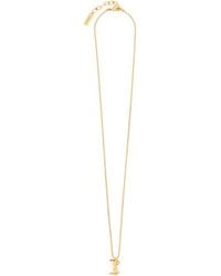 Saint Laurent - Cassandre Chained Necklace - Lyst