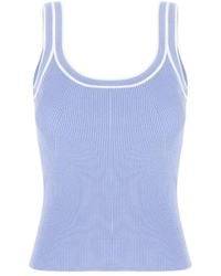 Iceberg - Ribbed Trim Knit Top - Lyst