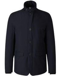 Herno - High-Neck Buttoned Padded Jacket - Lyst
