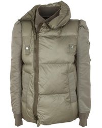Sacai - Zipped Asymmetric Padded Jacket - Lyst