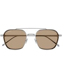 Cartier - Square Frame Sunglasses - Lyst