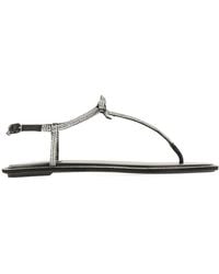 Rene Caovilla - René Caovilla Diana Embellished Open Toe Sandals - Lyst