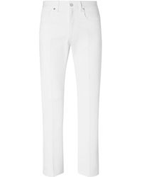 Fendi - Logo Embroidered Straight-Leg Jeans - Lyst