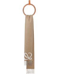 Loewe - Anagram Fringed Edge Scarf - Lyst